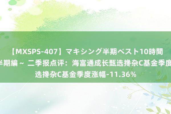 【MXSPS-407】マキシング半期ベスト10時間 ～2015年上半期編～ 二季报点评：海富通成长甄选搀杂C基金季度涨幅-11.36%