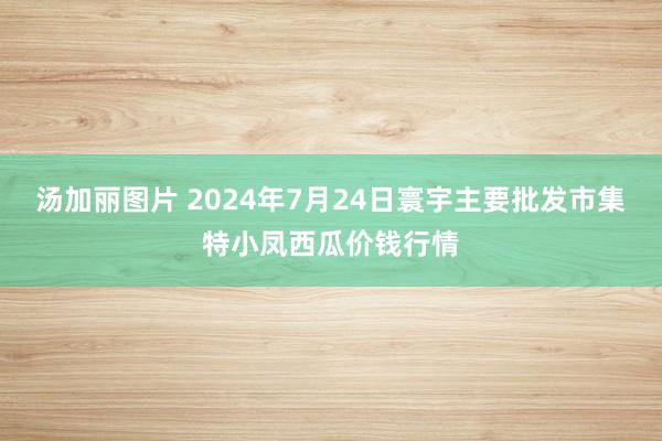 汤加丽图片 2024年7月24日寰宇主要批发市集特小凤西瓜价钱行情