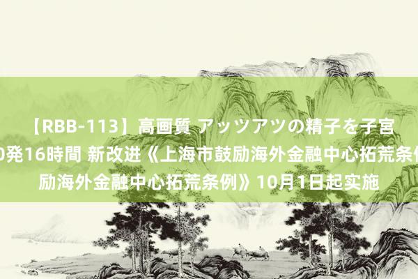 【RBB-113】高画質 アッツアツの精子を子宮に孕ませ中出し120発16時間 新改进《上海市鼓励海外金融中心拓荒条例》10月1日起实施