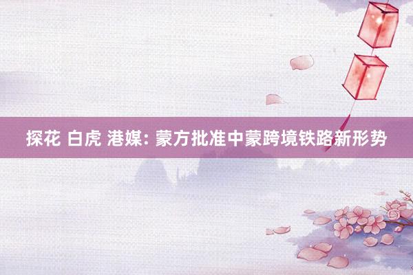 探花 白虎 港媒: 蒙方批准中蒙跨境铁路新形势